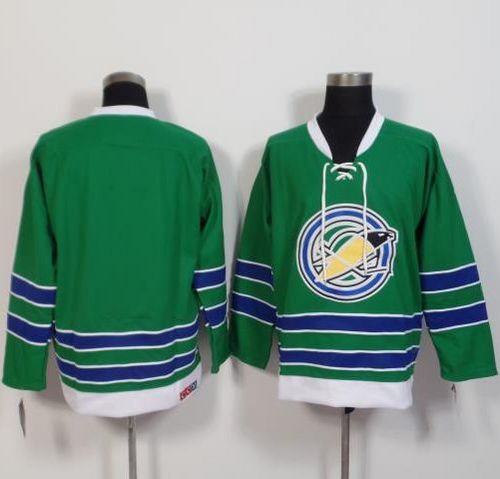Oakland Seals Blank Green CCM Throwback Stitched NHL Jersey - Click Image to Close